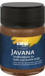 Kreul Javana Stoffmalfarbe für helle und dunkle Stoffe rehbraun 50 ml