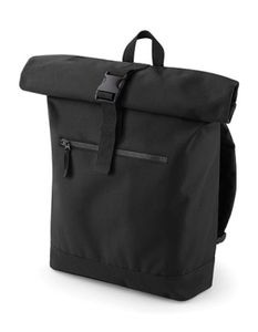 Roll-Top Backpack / Freizeit Rucksack | 32 x 44 x 13 cm - Farbe: Black - Größe: 32 x 44 x 13 cm