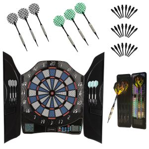 L.A. Sports Elektronische Dartscheibe Bull Legend 1-8 Spieler inkl. Zubehör im Kabinett