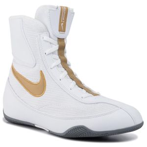 Nike Machomai Boxschuhe Weiss Gold Schuhgröße UK 9.5