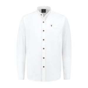 Trachtenhemd weiß mit Stehkragen, Groesse:XL