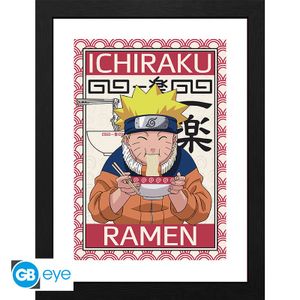 Naruto Kunstdruck mit Rahmen: Ichiraku Ramen (30 x 40 cm)