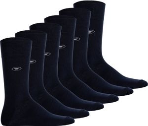 Pánske ponožky TOM TAILOR, 6-pack - základné, zmes bavlny, jednofarebné tmavomodré 43-46 Pánske ponožky TOM TAILOR, 6-pack - základné, zmes bavlny, jednofarebné tmavomodré 43-46