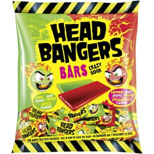 Head Bangers Bars Crazy Sour Geschmack Apfel und Erdbeere 200g