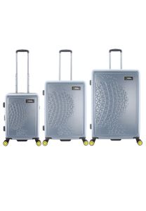 National Geographic Koffer-Set GLOBE mit praktischem TSA-Zahlenschloss silver One Size