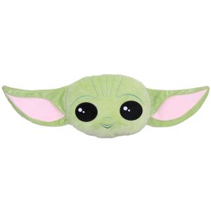 Grünes, weiches Kissen Baby Yoda, DISNEY 30x35 cm