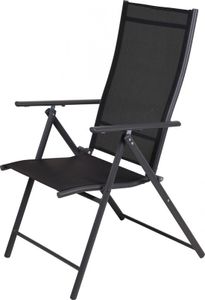Pro Garden Klappstuhl / Klappstuhl / Gartenstuhl / Campingstuhl - 59 X 108 cm - Stahl/Polyester - Anthrazit