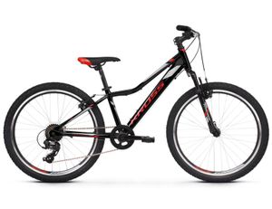 Detský bicykel Kross Hexagon JR 1.0 61 cm (24 palcov), 8 V, čierny/červený