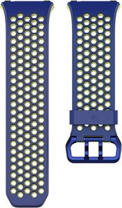 Fitbit Ionic Accessory Sport Band Blau Gelb "wie neu"