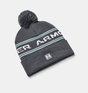 Pánská zimní čepice Under Armour UA Men's Halftime Pom Beanie-GRY - UNI