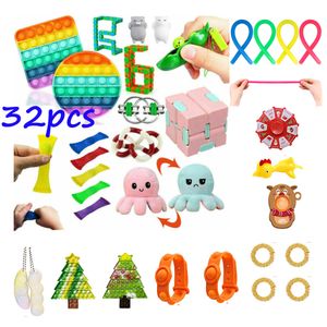 16X Pop It Fidget Sensory Toy Set Autismus SEN ADHS Fidget Stressabbau Spielzeug