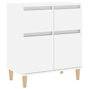 vidaXL Sideboard Hochglanz-Weiß 60x35x70 cm Holzwerkstoff