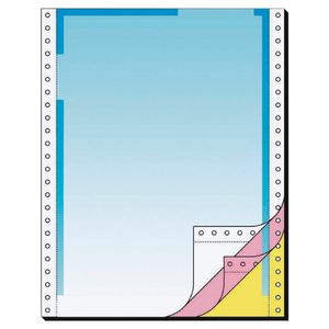 SIGEL 26256 Computerpapier 12"x240 mm, A4, LP, 70 g/m², 3f, Farbverlauf blau, 400 Sätze, Endlospapier