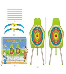 Kinder Bogenschießen Set Doppeltes Schießen Bogenschießset 66x35cm Zielsatz Outdoor Spielset