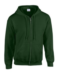 Heavy Blend Full Zip Hooded Sweatshirt - Farbe: Forest Green - Größe: L