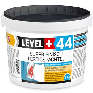 Polymérová omietka Snehovo biela hotová 5 kg Kúpeľňa Kuchyňa Obývacia izba Level+44