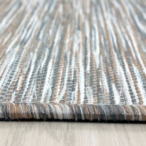 Teppium Sisal Optik Teppich In- & Outdoor Flachgewebe Uni Naturoptik Grau Beige Weiß, Maße:200 cm x 290 cm, Form: Rechteckig