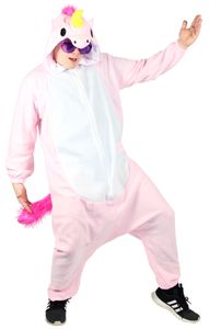 Pinkes Einhorn Kostüm für Erwachsene, Größe:S