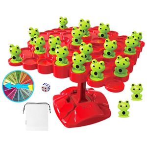 Žabka Balance Game, Montessori matematická hračka Balancing Board Puzzle pro děti Žabka Balance Tree Vzdělávací desková hra pro interakci rodičů a dětí pro děti od 3 let