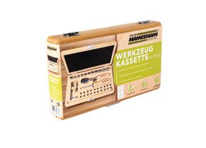 41-teiliger Werkzeugsatz in Bambuskassette 41-teiliger Werkzeugsatz in Bambuskassette