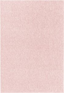 Teppium Schlingen Teppich Kurzflor Wohnzimmer Teppich Uni Modern Einfarbiges Design Pflegeleicht, Rosa, 120 x 170 cm