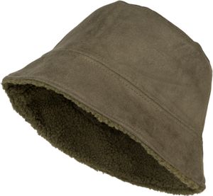 styleBREAKER Uni Wende Fischerhut in Veloursleder Optik / Teddyfell, warmer 2 in 1 Wendehut, Bucket Hat Herbst Winter 04025037, Farbe:Oliv styleBREAKER Uni Wende Fischerhut in Veloursleder Optik / Teddyfell, warmer 2 in 1 Wendehut, Bucket Hat Herbst Winter 04025037, Farbe:Oliv