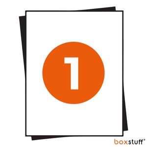 Boxstuff Universal Etiketten 100 Stück 210 x 296 mm - 100 DIN A4 Bogen - Weiß - Selbstklebend - Bedruckbar -