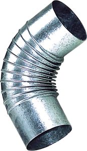 Verzinktes Winkelrohr für Öfen 110 mm. 90°.