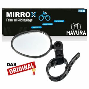 MIRROX Fahrrad Rückspiegel Spiegel Lenker Universal e-Bike 360° verstellbar
