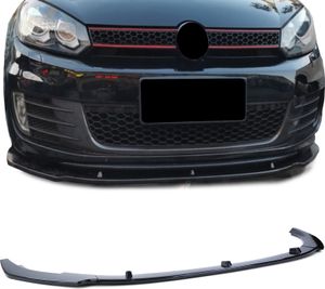 CUP Frontspoiler Lippe Schwarz Glanz für VW Golf 6 GTI 09-13
