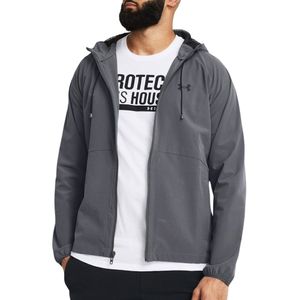 Under Armour Ua Stretch Woven Windbreaker - pitch grey, Rozmiar:L