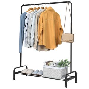 Universal-Kleider- und Schuhregal SZ03, Metall und Kunststoff, 150x110x40 cm Universal-Kleider- und Schuhregal SZ03, Metall und Kunststoff, 150x110x40 cm