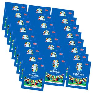 Topps UEFA EURO 2024 Sticker - Fußball EM Sammelsticker - 25 Tüten