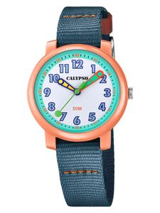 Calypso | analoge Kinderuhr Ø 32 | Quarz > Textilband > blau | K5811/2