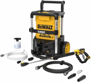 DeWALT Akku-Hochdruckreiniger DCMPW1600N-XJ 18V, Flächenreiniger 70 bis 110 Bar, 6m Hochdruckschlauch