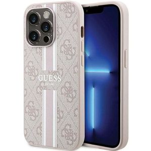 Guess 4G Printed Stripes MagSafe - iPhone 15 Pro Max Case (pink)