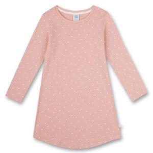 Sanetta Mädchen Nachthemd - Sleepshirt, Langarm, Punkte, Bio-Baumwolle Rosa 140