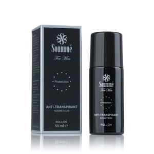 Soummé Antitranspirant Protection Roll-On for Men Kosmetikum 50 ml Schützt vor Schweiß- und Geruchsbildung Dermatologisch getestet für Männer Jungs