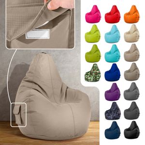 Cozy Sitzsack 80x70x90 cm - Hellgrau