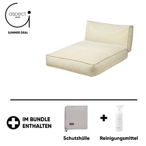 Blomus Outdoor-Bett -Stay- Special Edition Stoff Reah Sun inkl. Gratis Schutzhülle & Reinigungsmittel