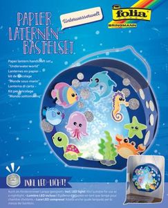 folia Laternen-Bastelset "UNTERWASSERWELT" blau
