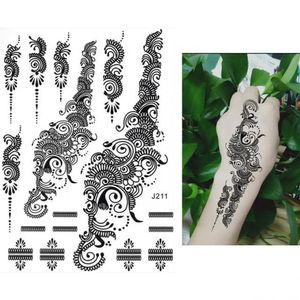 Temporäres Tattoo Henna Spitze Handbemalung Design Temporary Klebetattoo Körperkunst