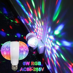 6W E27 LED Rotierend Discolicht, Discokugel Partylicht, RGB Party Disco Licht Partyleuchte Glühbirnen,