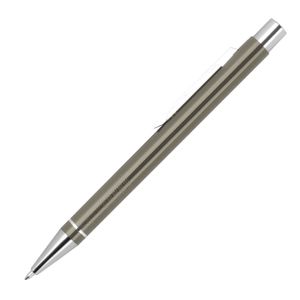 10 Gel-Kugelschreiber / aus Metall / Gelschreiber / Farbe: anthrazit