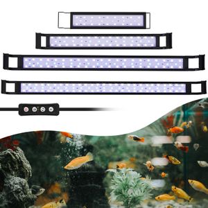 Jiubiaz 20W akvárium osvetlenie, akvárium LED osvetlenie, nastaviteľný časovač nastaviteľný jas, pre 72-75cm akvárium