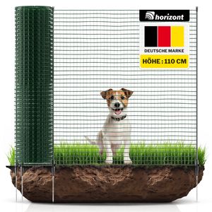 horizont Mobiler Hundezaun Campingzaun Welpenauslauf FIX 110 cm x 25 m