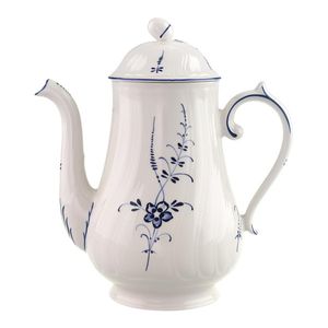 Villeroy & Boch VIEUX LUXEMBOURG Kaffeekanne Teekanne 1300ml weiß blau Porzellan