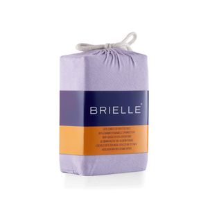 Brielle Kinder Premium Jersey Spannbettlaken  Spannbetttuch 100% gekämmte Baumwolle 145 g/m²  Oekotex Zertifiziert 70x140 bis 15 cm Matratzenhöhe Flieder