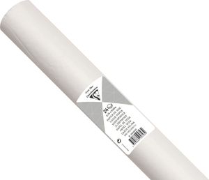 Clairefontaine 5x Seidenpapier Rolle 24 Bogen 18g/m2 50x75cm Weiß 394001C