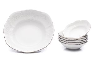 Thun 1794 Bernadotte, kompótová súprava, mráz, porcelán Thun